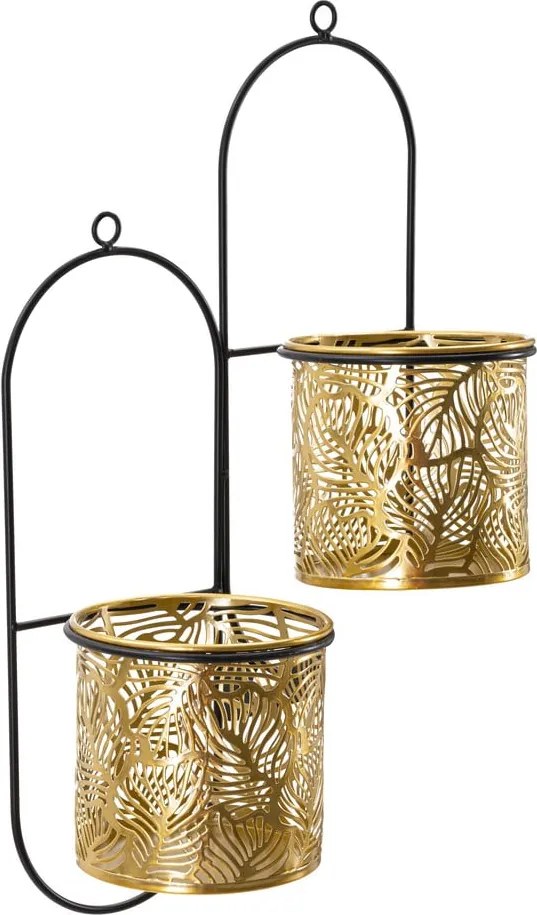 Gancio portavaso in metallo ø 14 cm (altezza totale 48 cm) Double Hong – Mauro Ferretti