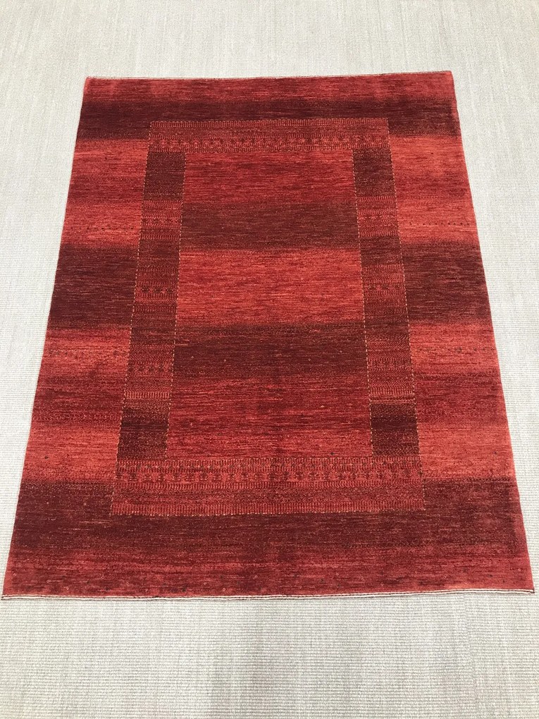 Loribaft Tappeto persiano 150 x 200 Rosso (Iran) Annodato A Mano