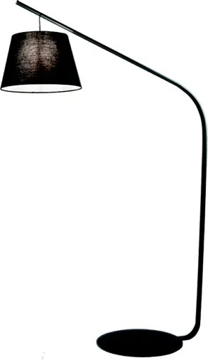 Piantana LIANA 128x200 cm con struttura in metallo Nero e paralume in pvc