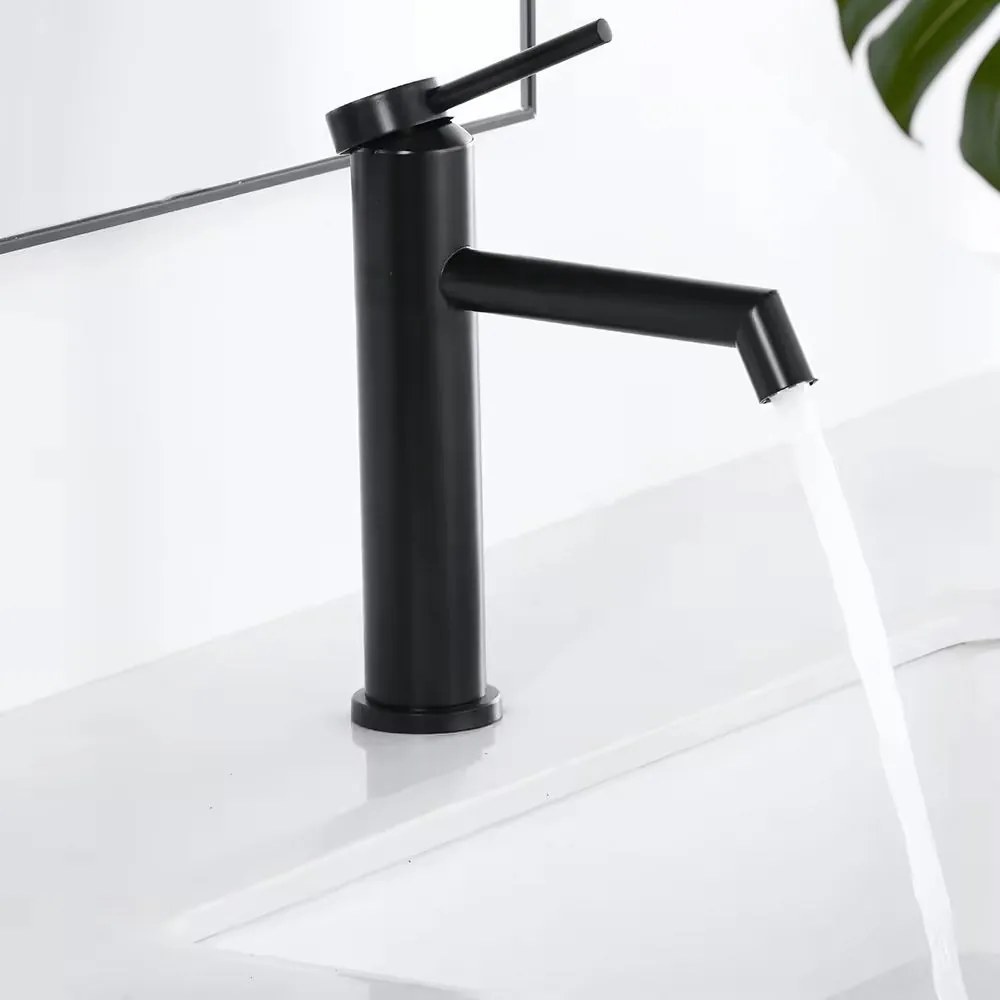 Rubinetto da lavabo Rea Foss Black Low