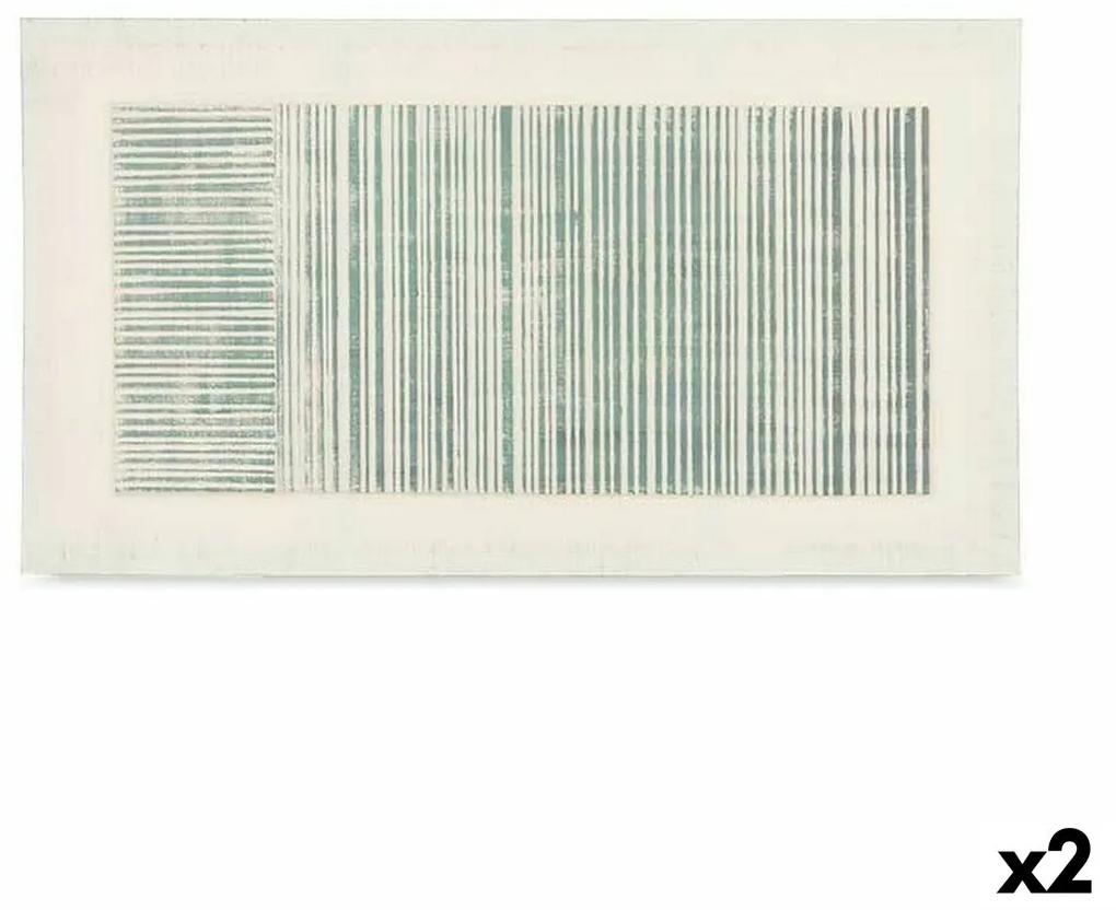 Tela Righe Con rilievo (110 x 60 x 2,5 cm) (2 Unità)