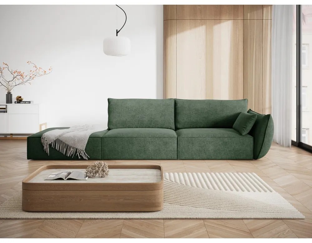 Divano angolare verde scuro Vanda - Mazzini Sofas