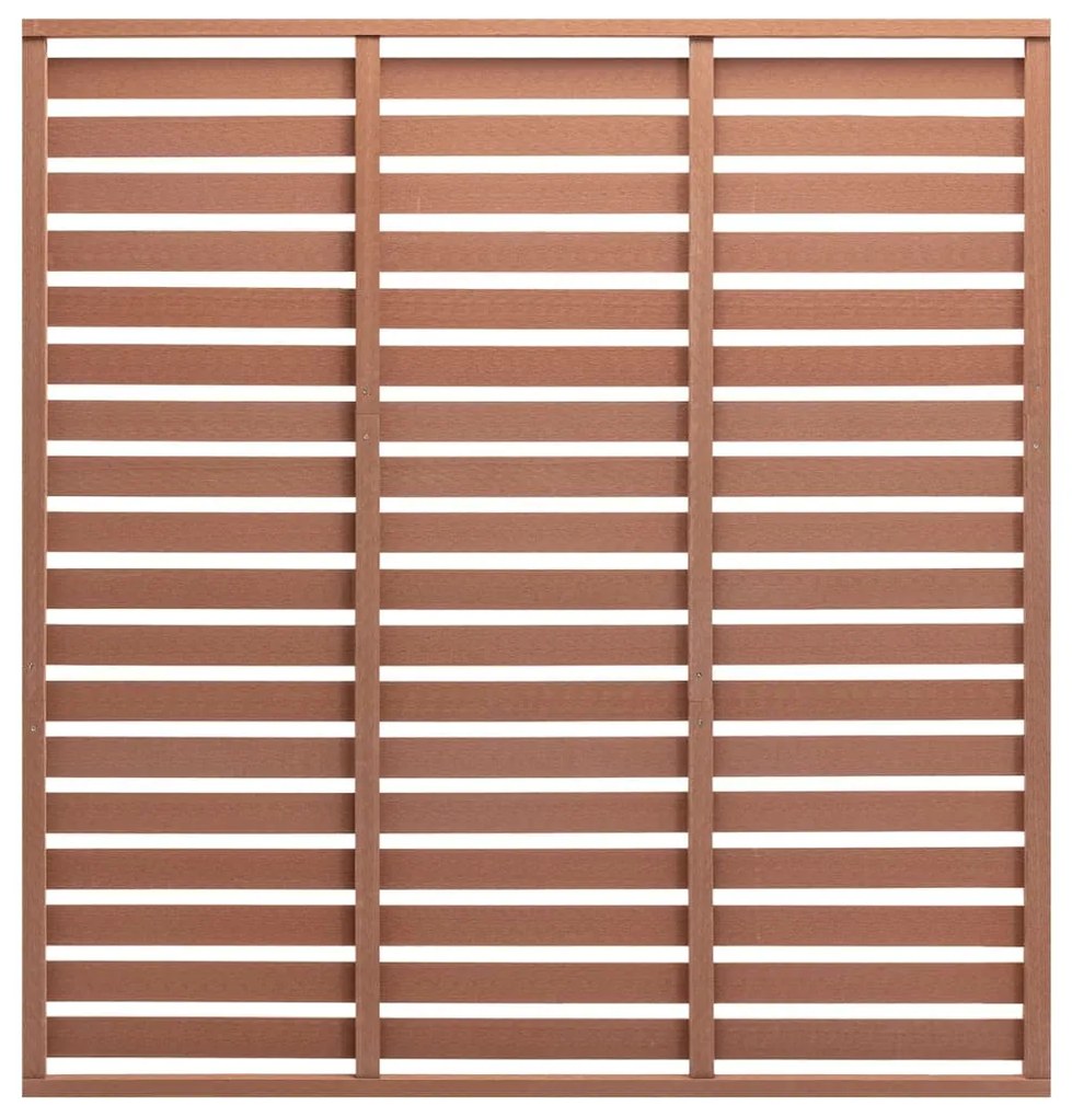 Pannello Di Recinzione İn Wpc 180x180 Cm Marrone /