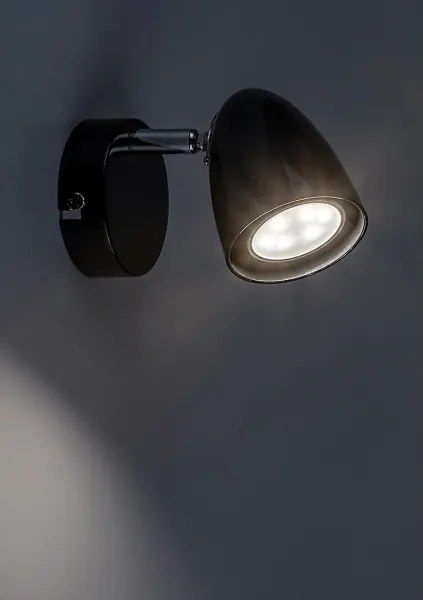 Rabalux 73015 - Faretto da parete PERICO 1xGU10/5W/230V nero