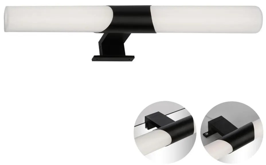 Briloner 3113-115 - Illuminazione a LED per specchi da bagno LED/12W/230V IP44 nero