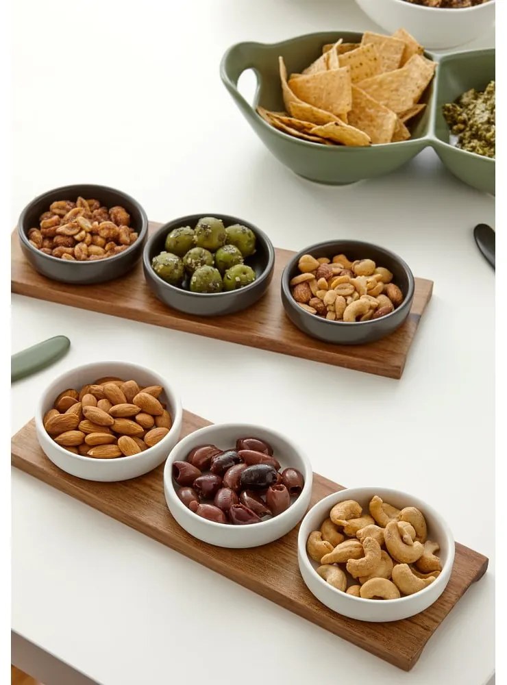 Set di 3 ciotole da portata bianche in gres porcellanato Host - Ladelle