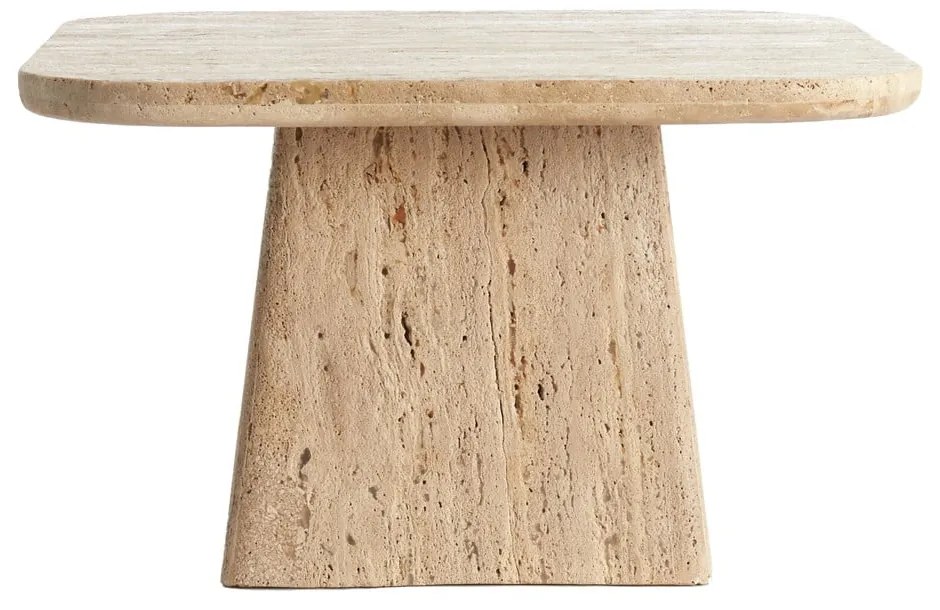 Tavolino con piano in pietra 60x60 cm Kepami - Light &amp; Living