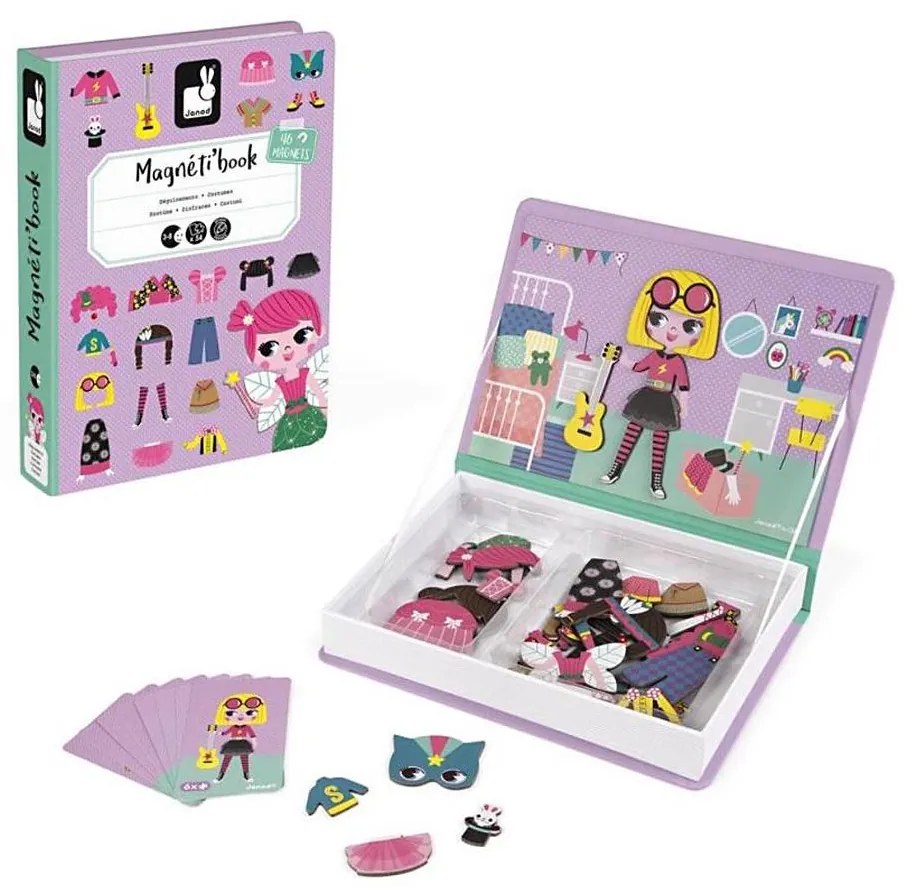 Janod - Set magnetico interattivo MAGNETIBOOK bambina