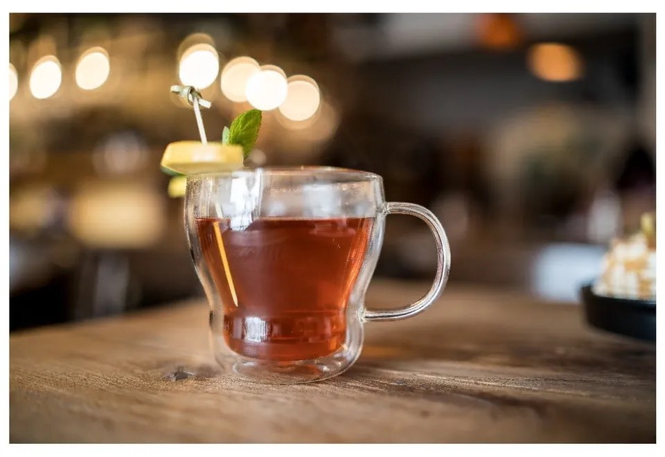 Tazze in set per cappuccino/con parete doppia in vetro 2 pz 370 ml Bolla – Vialli Design