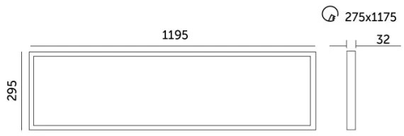 Panello LED dimmerabile da incasso CAPRI LED/25/36/40W/230V 3000/4000/5700K IP44 30x120cm