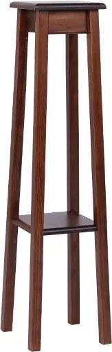 Colonna portavaso in legno arredo ingresso BIG H110 Noce