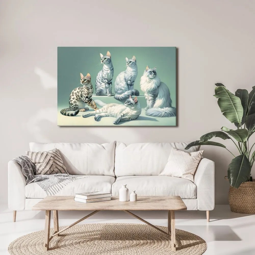 Quadro su tela – Gatti eleganti