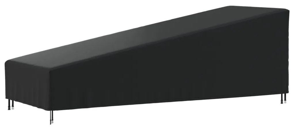 Copertura Per Sdraio Nera 203x81x25/63 Cm 420d Oxford /