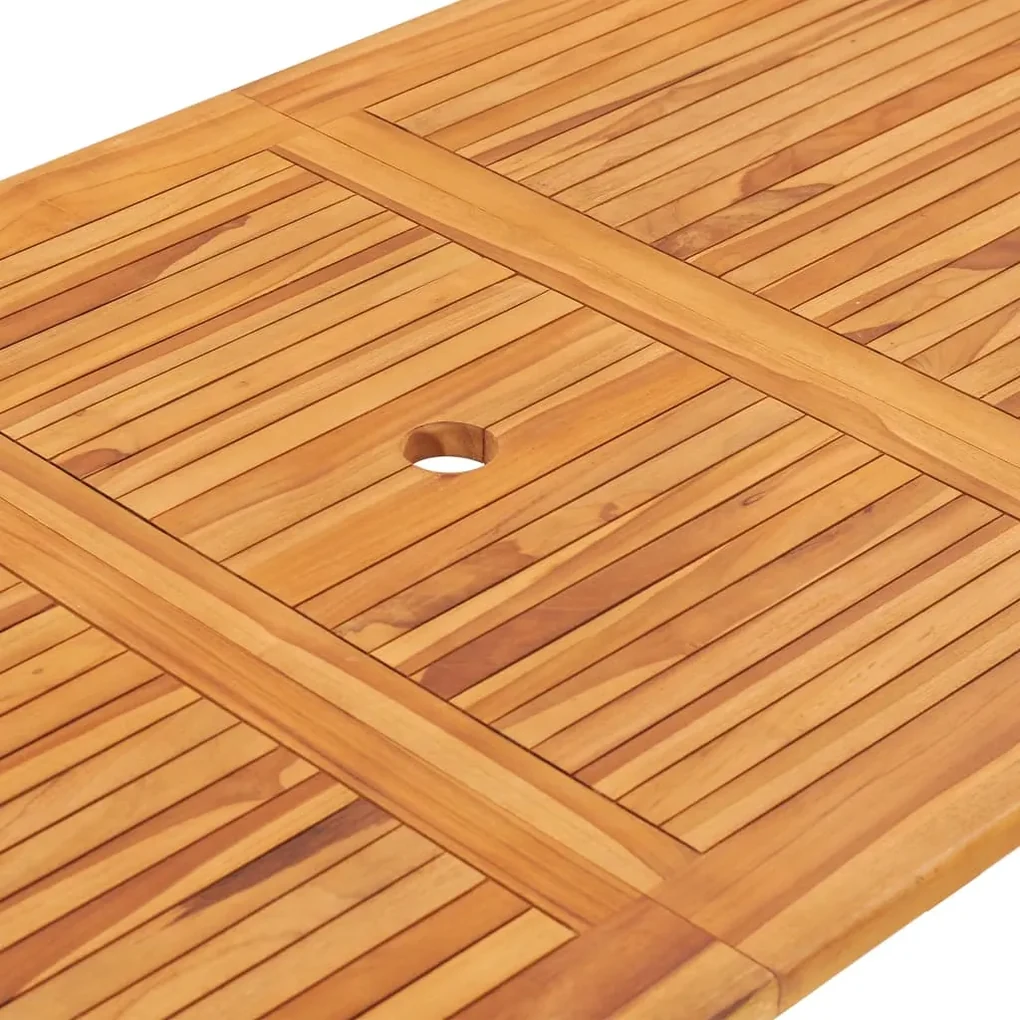 Tavolo da giardino pieghevole 160x80x75 cm in massello di teak