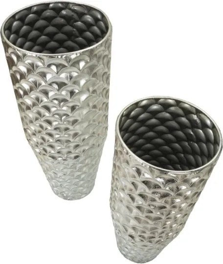 Porta Vasi Coppia Silvy Cm Ø 37X92X-32X75