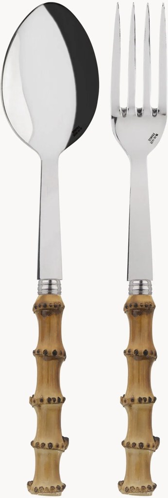 Set di 2 posate da insalata in legno di bambù Panda