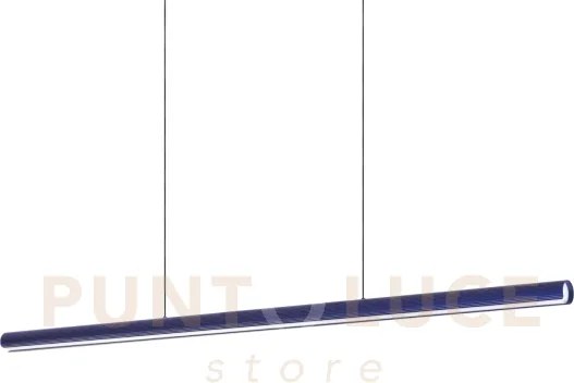 Dorica lampadario a sospensione 140cm led 3000k 35w  3900 lm blu ca...