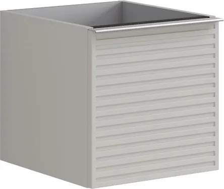 Cassettiera Pixel con 2 cassetti laccato opaco Beige Greige L40 x H40 x P45.5 cm