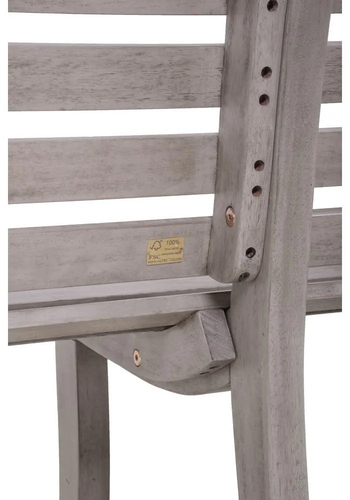 Panchina da giardino in legno grigio Mandalay - Garden Pleasure
