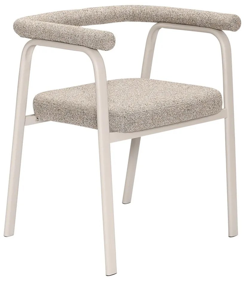 Set di sedie da pranzo beige in imbottito con braccioli 2 pz Ecto – Hübsch