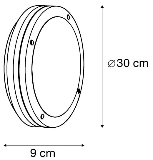 Lampada da parete per esterni antracite con numero civico IP54 - Glow