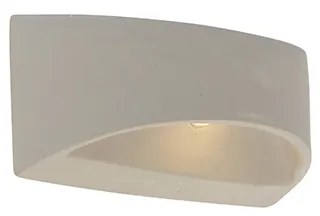Applique da parete rustica in cemento semicircolare - Adelaide