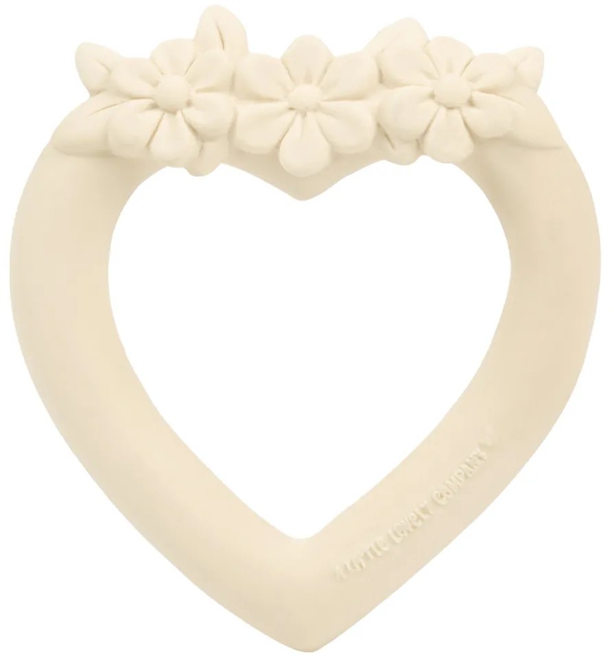 A Little Lovely Company - anello dentizione in gomma naturale - cuore