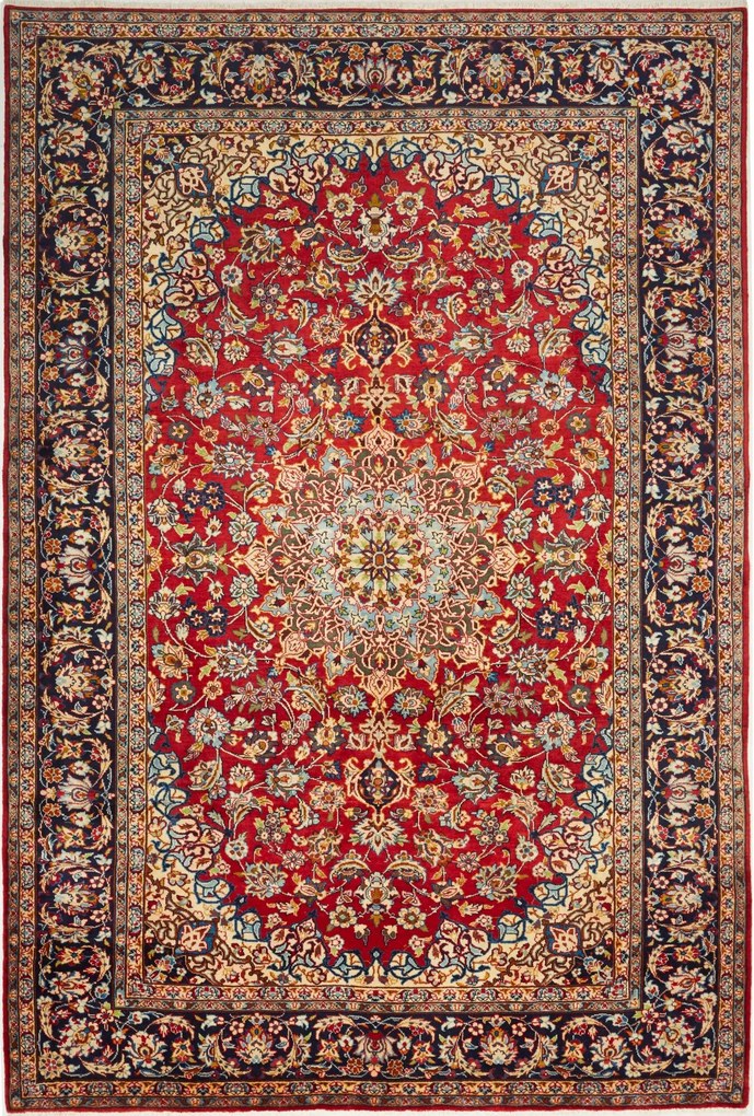 Najafabad Tappeto persiano 320 x 220 Rosso (Iran) Annodato A Mano