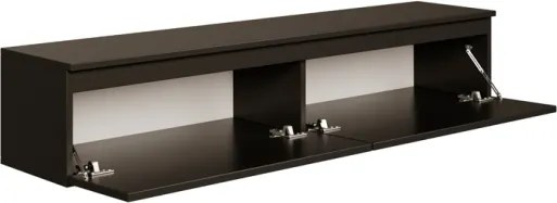 Mobile TV Sospeso 150 cm 2 Ante A Ribalta Nero Opaco Lume