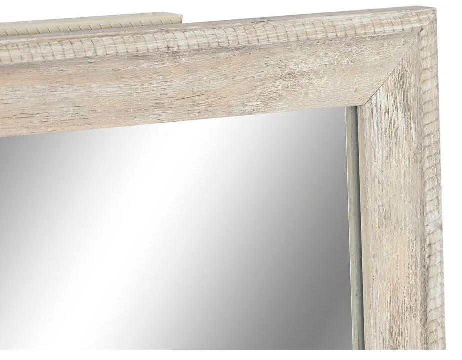 Specchio da parete Home ESPRIT Bianco Marrone Beige Grigio Crema Cristallo polistirene 66 x 2 x 92 cm (4 Unità)