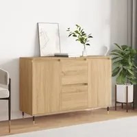 Credenza Rovere Sonoma 104x35x70 cm in Legno Multistratocod mxl 80698