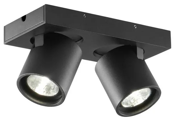 Focus Mini 2 LED Plafoniera 3000K Nero - LIGHT-POINT