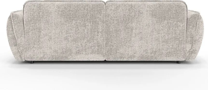 Divano angolare beige (con penisola a destra/con chaise lounge) con rivestimento in ciniglia Nelia – Ropez