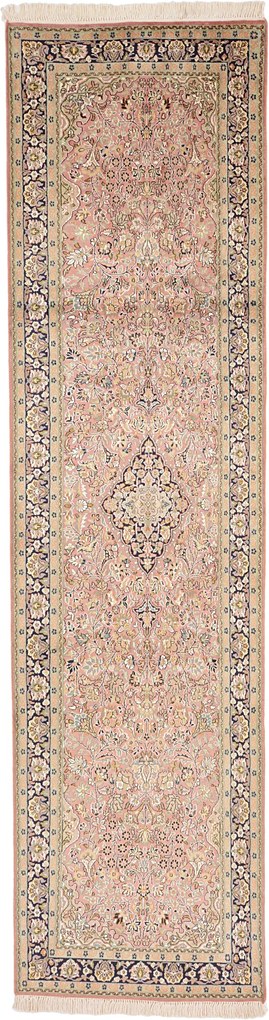Cashmere Silk Tappeto orientale 310 x 80 (Indian) Annodato A Mano