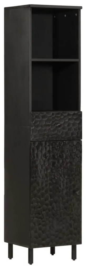 Set mobili da bagno 4 pz in legno massello di mango