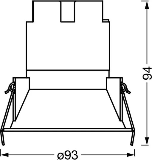 Osram - Faretto da incasso SPOT TWIST LED/10W/230V Ø 9,3 cm bianco/argento