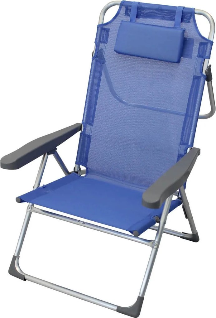 spiaggina mare prendisole pieghevole completa di cuscino cm 67 x 65 x 99 h