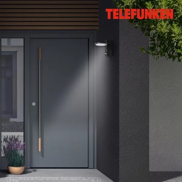 Telefunken 312505TF-LED Applique da esterno con sensore LED/10W/230V IP44