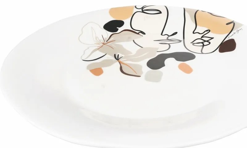 Piatto da portata in ceramica, ø 35 cm Face to Grey - VDE Tivoli 1996