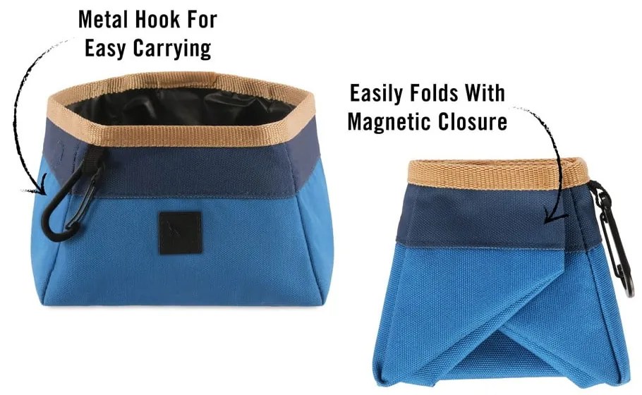 Ciotola da viaggio pieghevole in tessuto ø 18 cm River - P.L.A.Y.