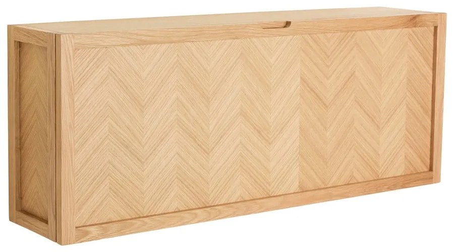 Scarpiera a cerniera in legno di quercia Herringbone - Hübsch