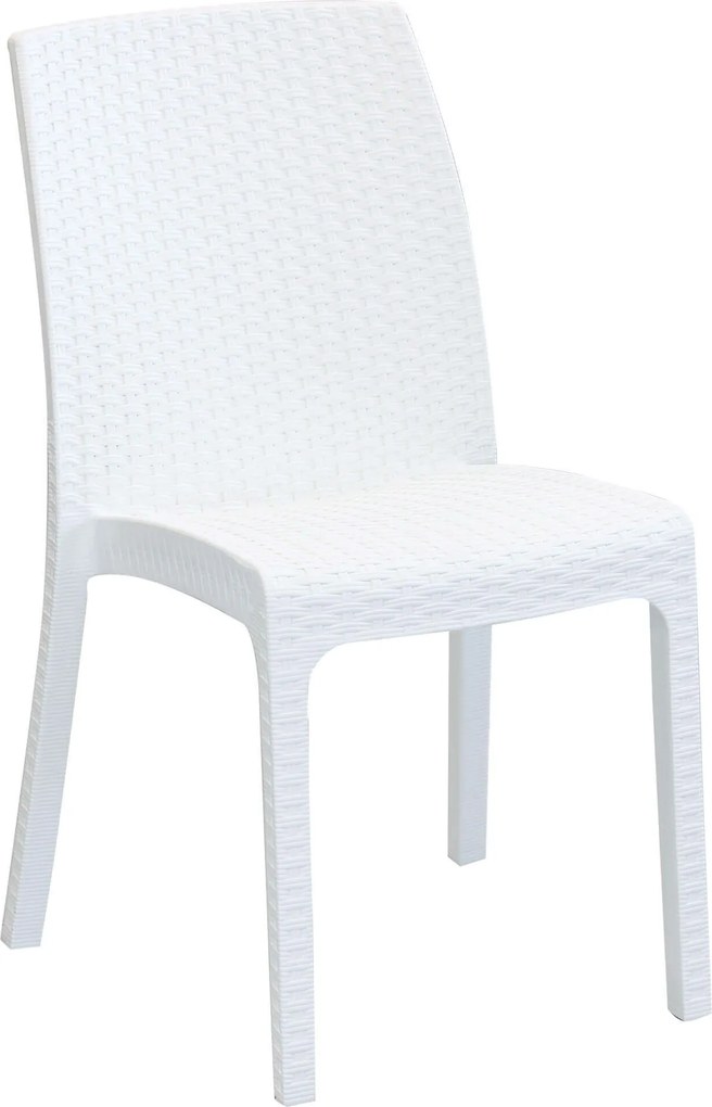 ALMA - sedia da giardino impilabile in wicker stampato