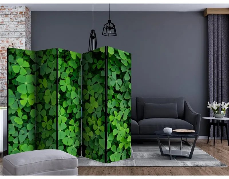 Paravento  Green Clover II [Room Dividers]  Colore ---, Dimensioni e Misure 225x172