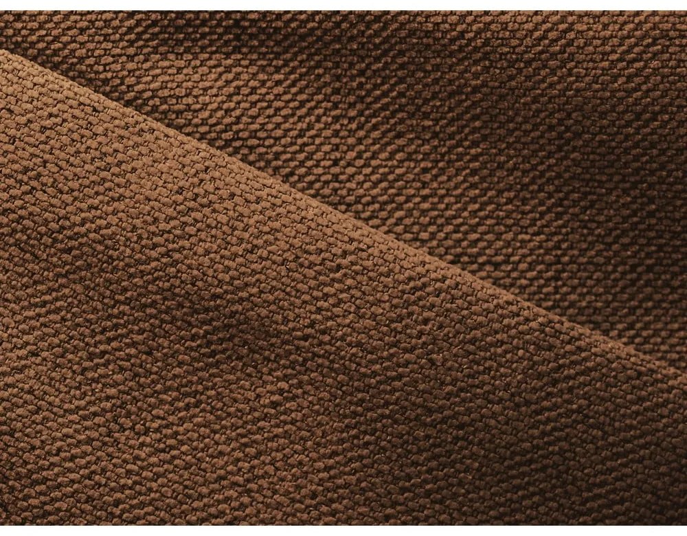 Divano angolare color terracotta allungabile/con contenitore (a U) Kapua – Makamii