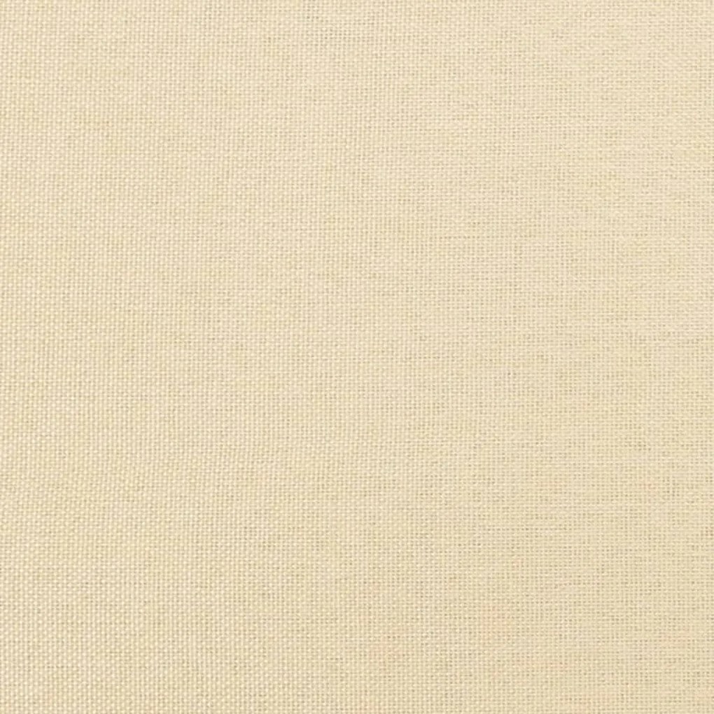 Poggiapiedi crema 60x60x36 cm in tessuto