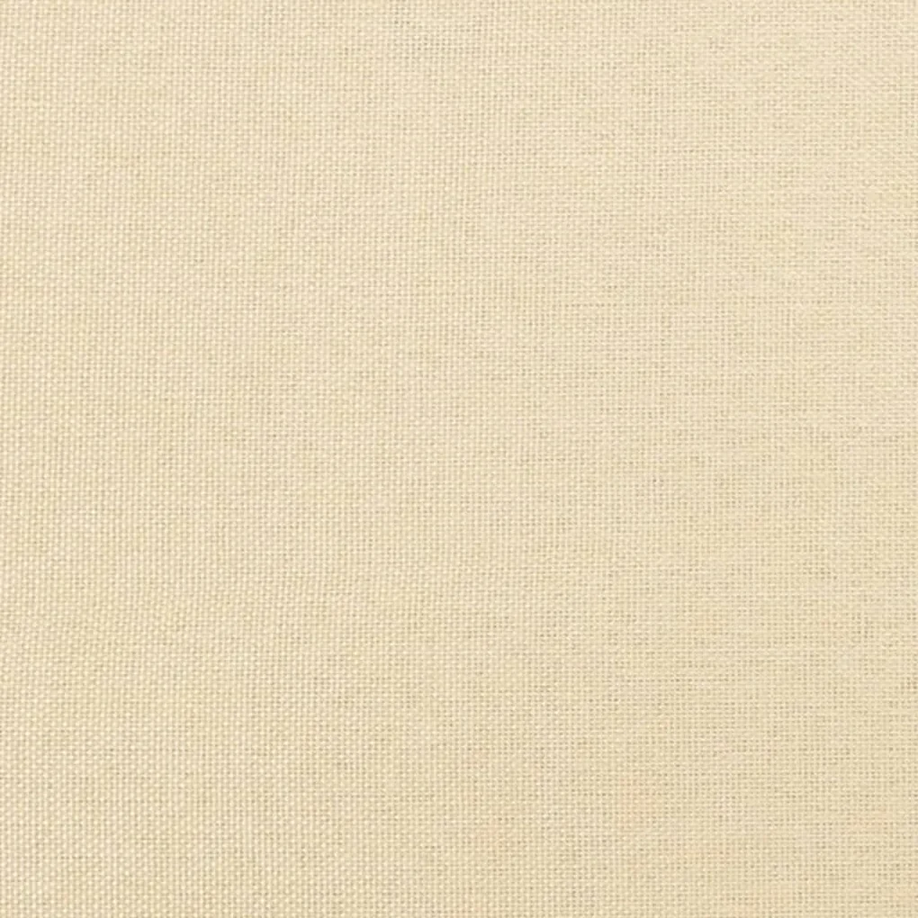 Poggiapiedi crema 60x60x36 cm in tessuto