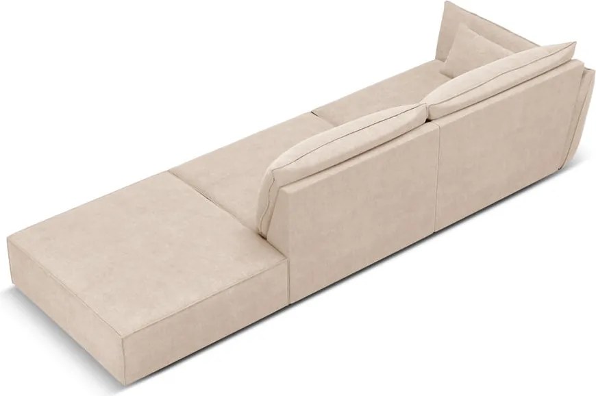 Divano angolare beige Vanda - Mazzini Sofas