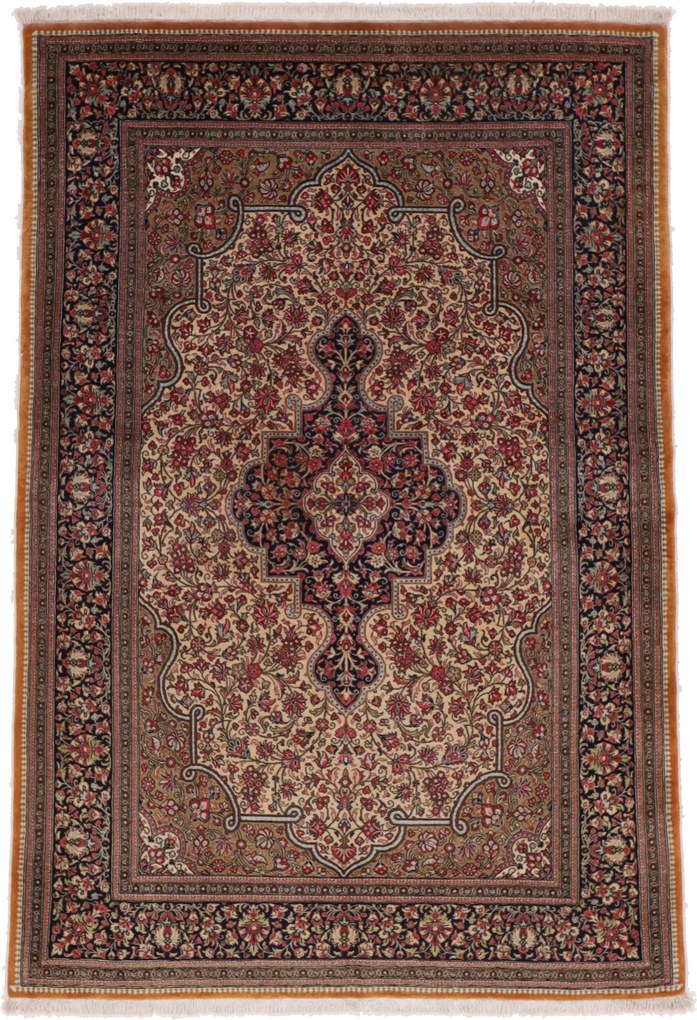 Ghom Tappeto 210x140 (Iran) Annodato A Mano