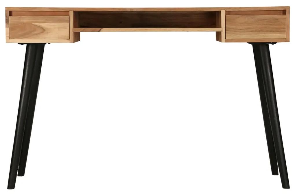 Scrittoio in legno massello di acacia 118x45x76 cm
