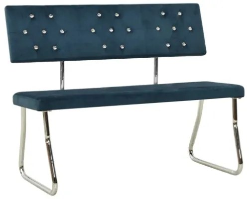 Panca 110 cm in Velluto Blu
